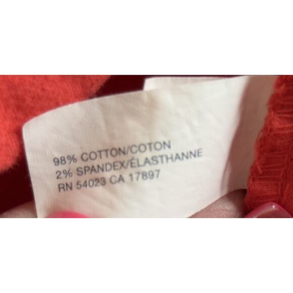 Khakis by Gap Womens Size 14 Shorts Orange Coral 9” Inseam Chino Flat Front - Picture 5 of 9